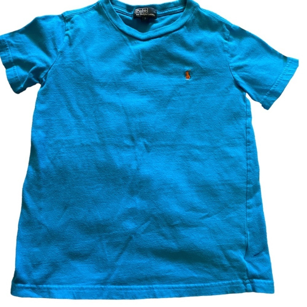 Polo by Ralph Lauren boys size 7 shirt blue